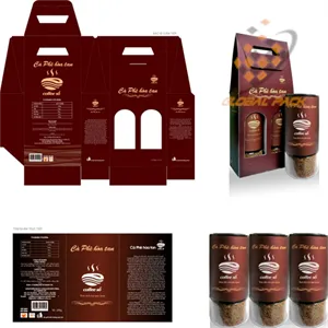 Bao bì cà phê thiết kế chuyên nghiệp