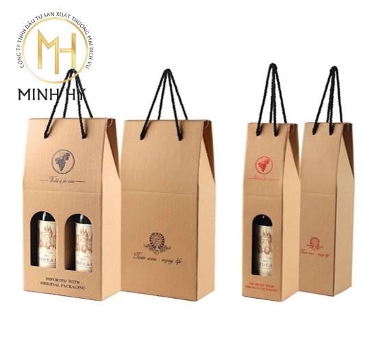 in túi đựng rượu vang
